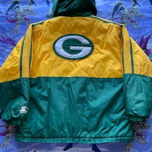 Vintage 90s Green Bay Packers Starter Coat